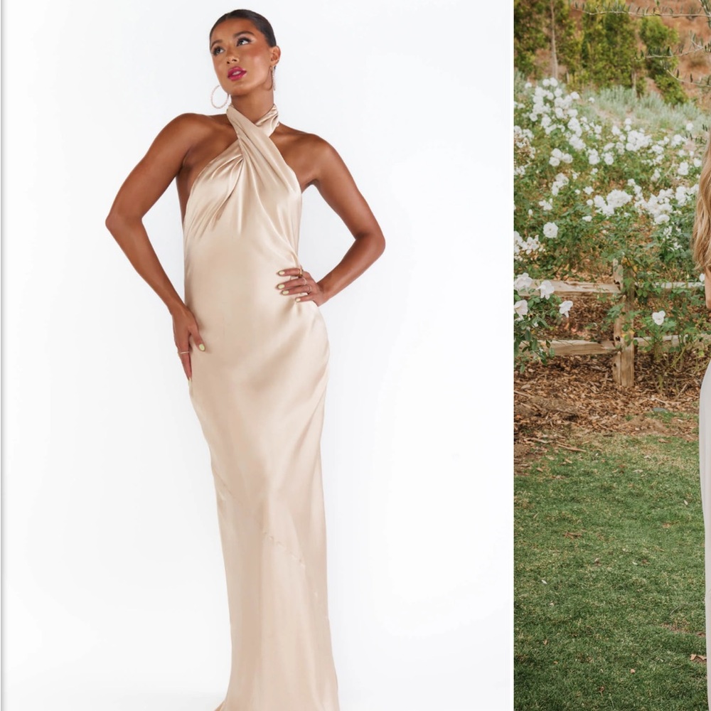 SMYMM Jasmine Halter Maxi Dress